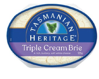 Coles Tasmanian heritage triple cream brie 125g offer
