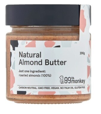 Coles 99th monkey natural almond butter 200g offer