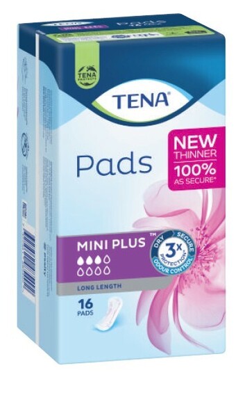 Coles Tena pads mini plus length incontinence pad 16 pack offer