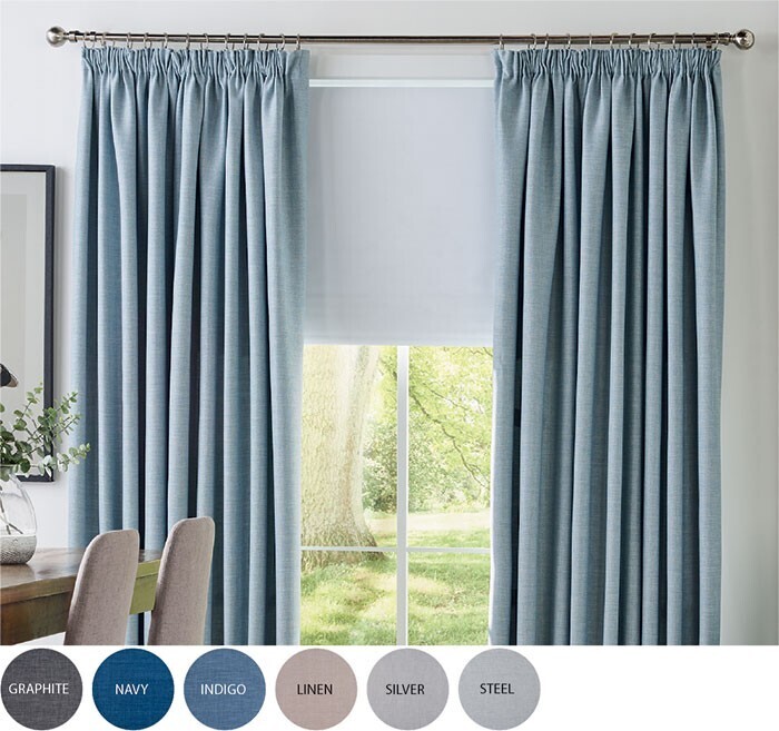 40 off rylee room darkening pencil pleat curtains offer at Spotlight