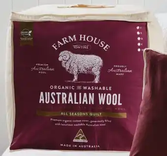 Spotlight 50% off tontine farm house organic washable wool quilt offer