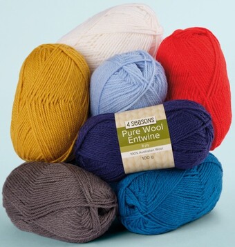 Spotlight 40% off all 4 seasons pure wool entwine 100g offer