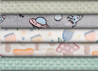 Spotlight Print & plain nursery fleece offer