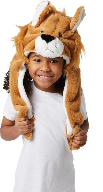 Lion moving ear hat