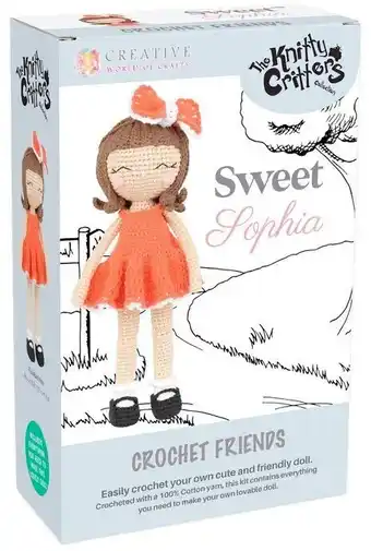 Spotlight Knitty critters sweet sophia crochet doll kit offer