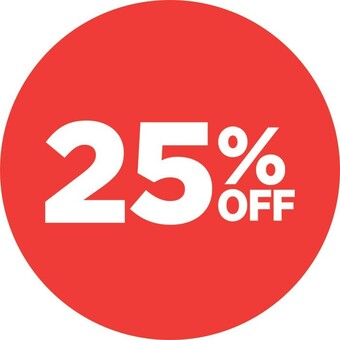 25% off paint brushes