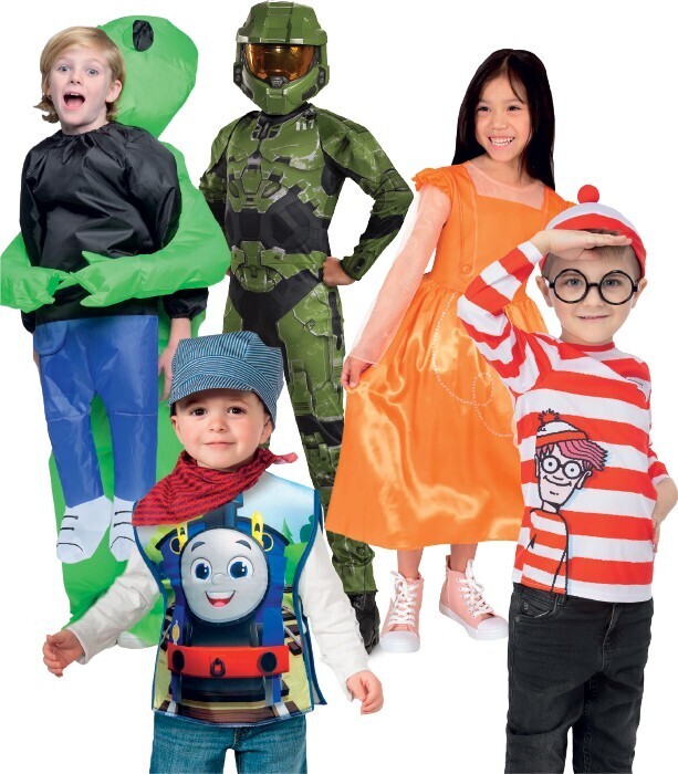 Kids costumes offer at Spotlight