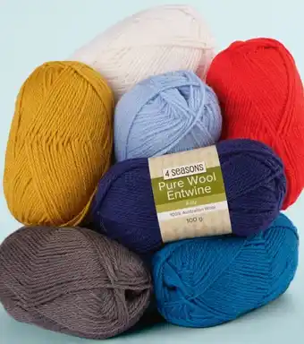 Spotlight 40% off all 4 seasons pure wool entwine, 100g offer