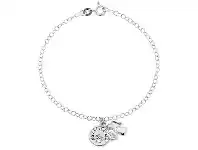 Bevilles Jewellery Sterling Silver 'My Little Girl' Childrens Bracelet with Angel Charm offer