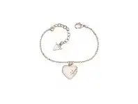 Guess Heartbeat Rose Tone Bracelet
