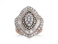 Bevilles Jewellery 9ct Rose Gold 3.00ct Diamond Ring offer