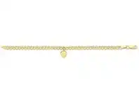 Bevilles Jewellery Children's 9ct Yellow Gold Silver Infused Bracelet offer