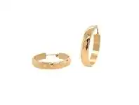 Bevilles Jewellery Yellow Diamond Cut Hoop Earrings offer