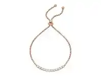 Bevilles Jewellery Stainless Steel Rose Crystal Claw Bolo Bracelet offer