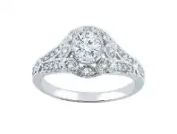 Bevilles Jewellery 18ct White Gold 0.78ct Diamond Ring offer