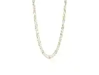 Bevilles Jewellery 9ct Yellow Gold Silver Infused Triple Row Ball And Chain Necklace 42cm offer