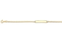 Bevilles Jewellery Children's 9ct Yellow Gold ID Bracelet offer