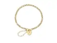 Bevilles Jewellery 9CT YELLOW GOLD PADLOCK BRACELET offer