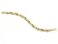 Bevilles Jewellery 9ct Yellow Gold Silver Infused Crystal Necklace offer