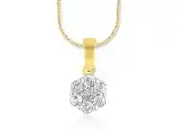 Bevilles Jewellery 9ct Yellow Gold 0.50ct Diamond Necklace offer