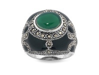 Bevilles Jewellery Mesmorized Sterling Silver Ring made with Swarovski Marcasite offer
