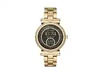 Bevilles Jewellery Michael Kors Gold Smart Watch with Crystals MKT5021 offer