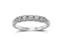 Bevilles Jewellery 18ct White Gold 0.25ct Miracle Set Diamond Eternity Ring offer