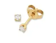 Bevilles Jewellery 10ct Yellow Gold Diamond Stud Earrings offer