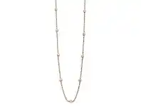 Bevilles Jewellery Stainless Steel Rose Colour Ball Pendant Necklace offer