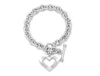 Bevilles Jewellery Bevilles Signature Sterling Silver Heart Bracelet offer