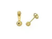 Bevilles Jewellery 9ct Yellow Gold Silver Infused Stud Ear Set offer