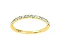 Bevilles Jewellery Love by Michelle Beville Eternity Ring with 1/5ct of Diamonds in 18ct Yellow Gold offer