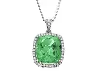 Bevilles Jewellery Rebecca Sloane Sterling Silver Green Obsidian Necklace offer