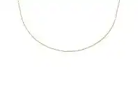 Bevilles Jewellery 9ct Yellow Gold Silver Infused Box Chain Necklace offer