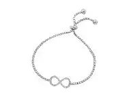 Bevilles Jewellery Sterling Silver Infinity Link Bracelet offer