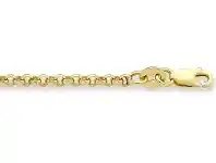 Bevilles Jewellery 9ct Yellow Silver Silver 55cm Necklace offer