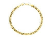Bevilles Jewellery 9ct Yellow Gold Silver Filled Curb Bracelet offer