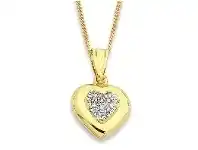 Bevilles Jewellery 9ct Yellow Gold Silver Filled Pendant offer