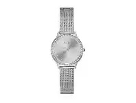 Bevilles Jewellery Guess Chelsea Silver Mesh Strap Watch W0647L6 offer