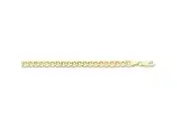 Bevilles Jewellery 9ct Yellow Gold Silver Infused Curb Bracelet 19cm offer