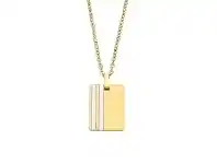 Bevilles Jewellery Stainless Steel Belcher Pendant Necklace offer