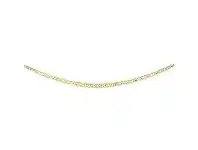 Bevilles Jewellery 9ct Yellow Gold Silver Filled Curb Necklace offer