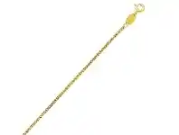 Bevilles Jewellery 9ct Yellow Gold Silver Infused Wheat Chain Necklace offer