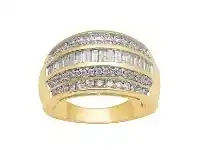 Bevilles Jewellery 9ct Yellow Gold 1.00ct Diamond Ring offer