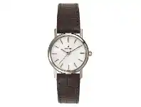 Bevilles Jewellery Bulova Ladies Brown Leather Strap Watch- Model- 98V31 offer