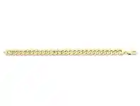 Bevilles Jewellery 9ct Yellow Gold Silver Filled Curb Bracelet offer