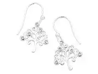 Bevilles Jewellery Sterling Silver Tree Of Life Earrings offer