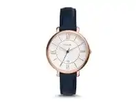 Bevilles Jewellery Fossil Jacqueline Navy Leather Watch offer