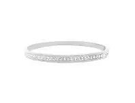 Bevilles Jewellery Pave Crystal Bangle in Stainless Steel offer