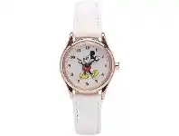 Bevilles Jewellery Disney Original Mickey Mouse White Leather Watch offer